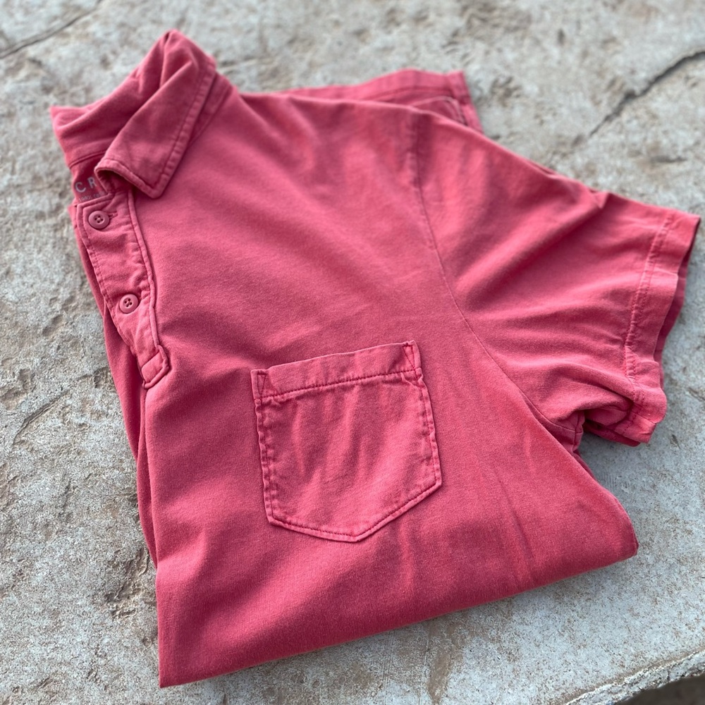 JCrew rustic red cotton soft polo. Men’s Sz L